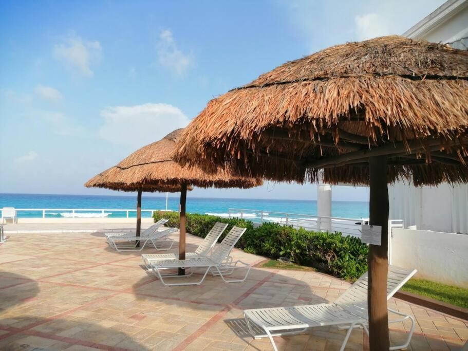 Placentero Depa En Mar Caribe! Cancún Buitenkant foto